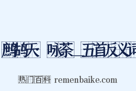 鹧鸪天·咏荼＿五首反义词是什么意思的图片